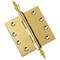 Embassy 4-1/2 x 4-1/2 Solid Brass Ball Bearing Hinge, Polished Brass Finish Urn Tips 4545BBUS3U-1 - alternate 1